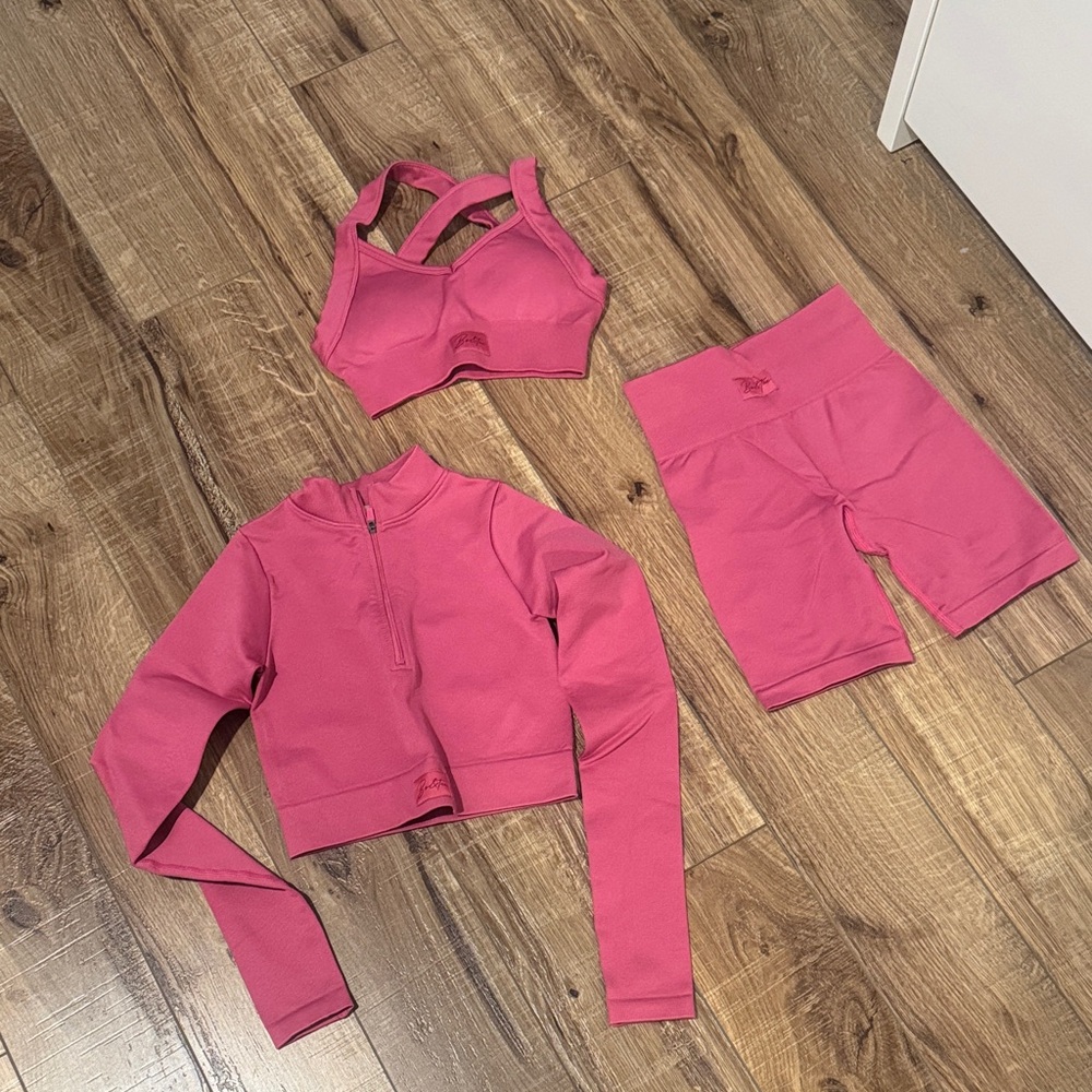 Oh Polly Vibrant Pink Workout Ensemble